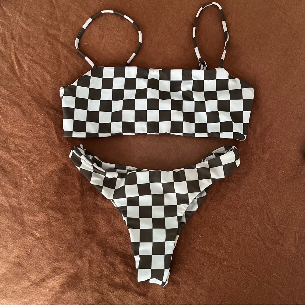 Mikoh checkered bikini